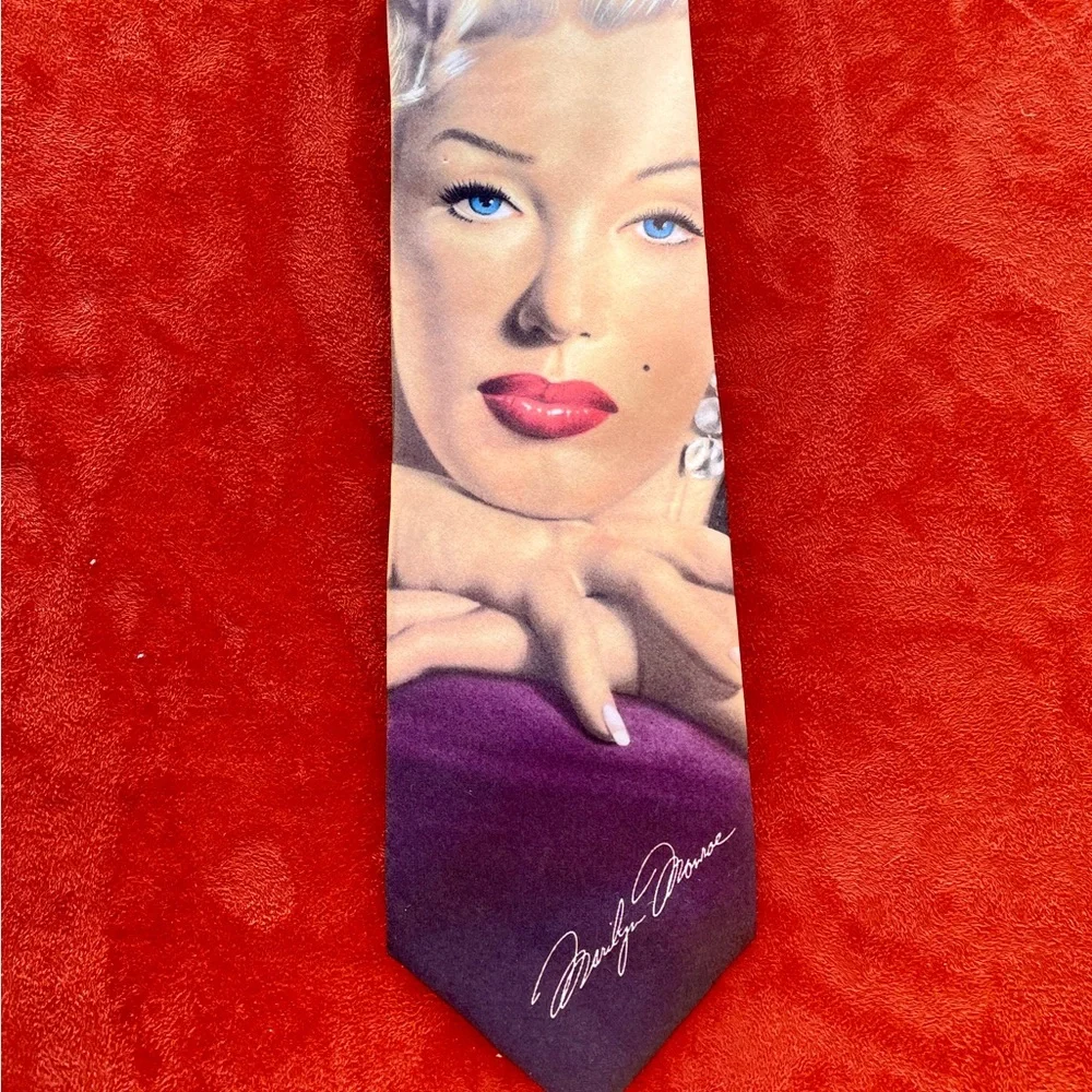 RALPH MARLIN Wearable Art MARILYN MONROE Necktie Made in USA